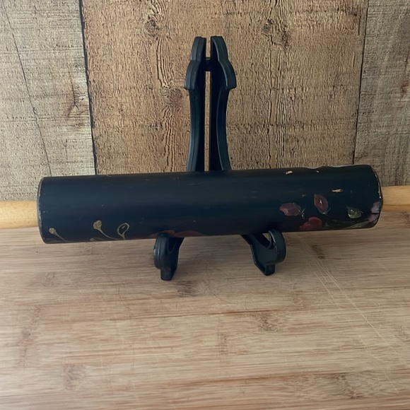 Vintage painted decorative rolling pin - Picture 4 of 5
